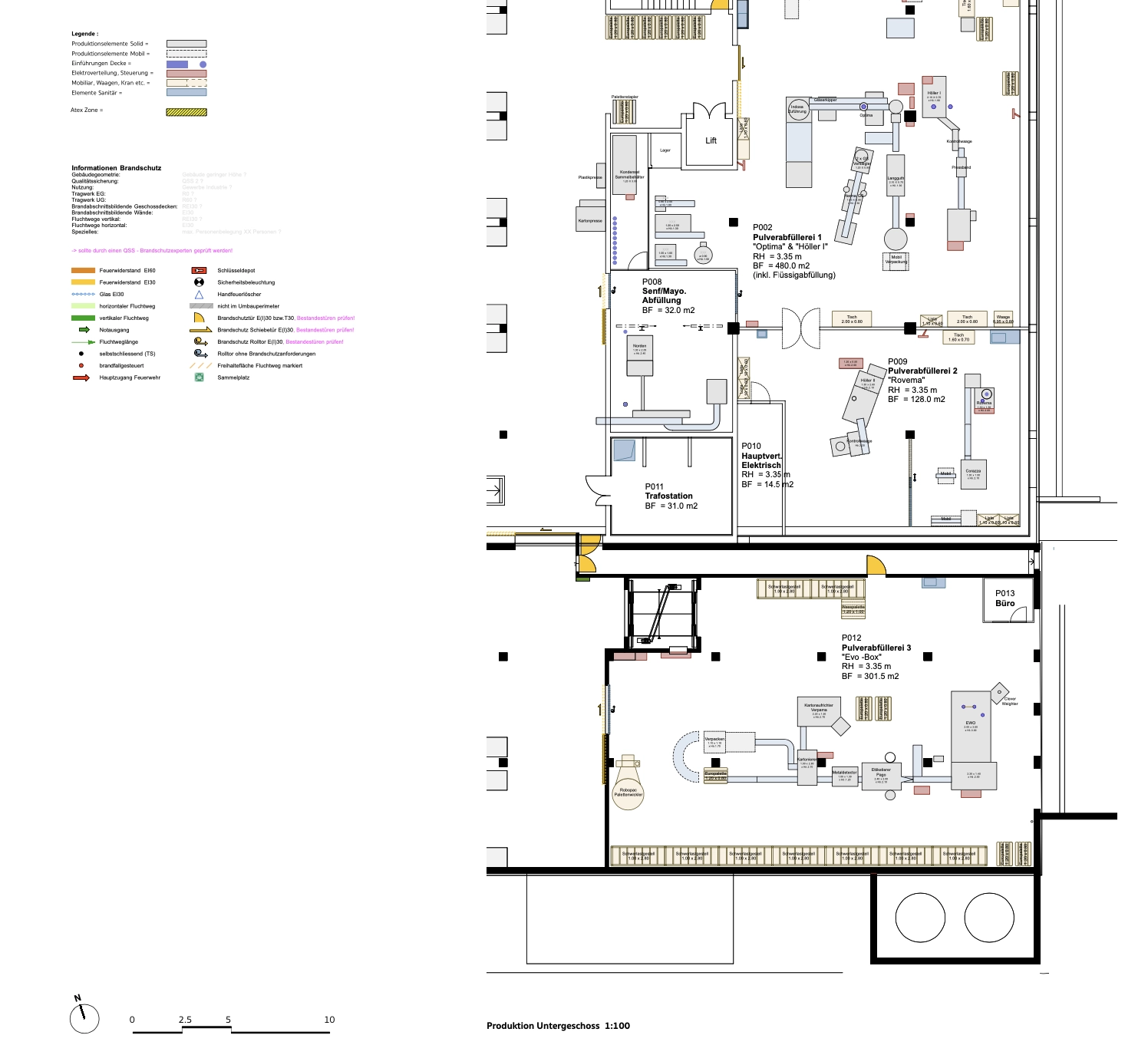 Industriebauten - Machbarkeit, Brandschutz, Analysen, Kanalisation